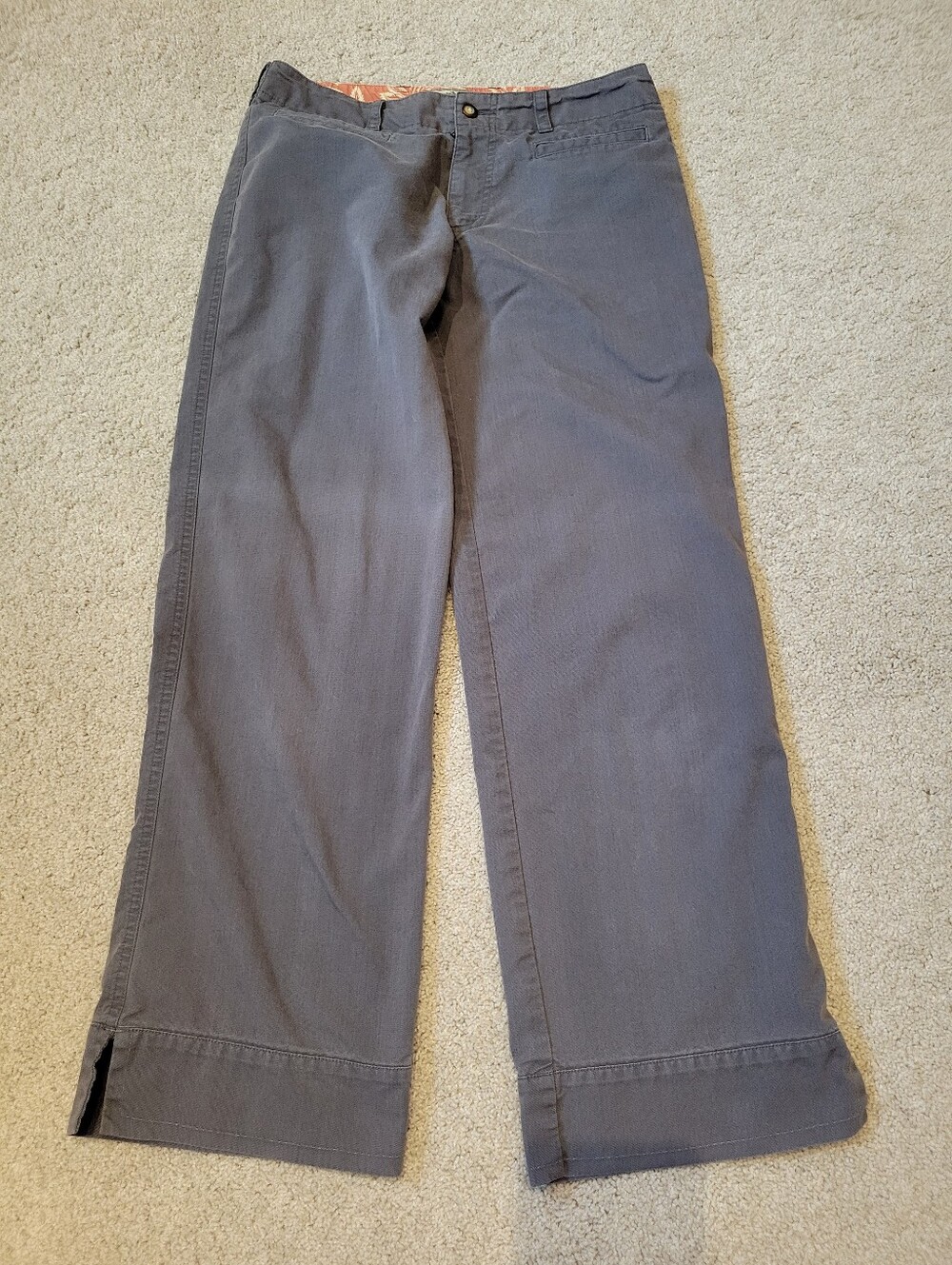 Horny Toad Chino Mid Rise Cotton Wide Leg Pants